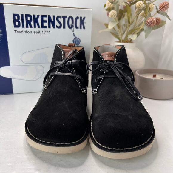 Birkenstock Harris Suede Lace Up Chukka Boots Black 0447101 Men's 10/EU 43 NWB - Picture 2 of 10